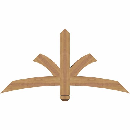 Ekena Millwork Davenport Timber Gable Bracket, Western Red Cedar, 48"W x 24"H x 3 1/2"D x 3 1/2"F, 12/12 Pitch GBW048X24X0404DAV00SWR